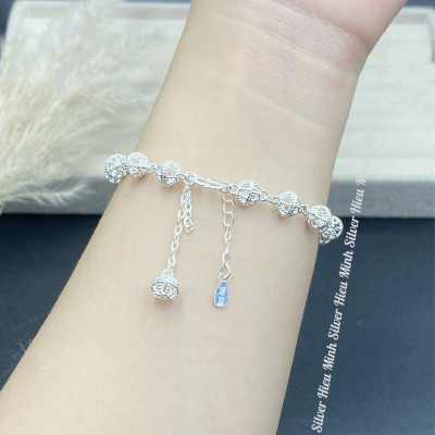 Lắc Tay Nữ Bạc Ta Bí Ngô BẠC HIỂU MINH LTU635