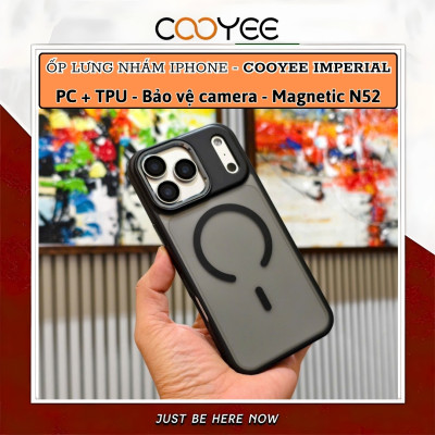 Ốp lưng nhám từ tính chống sốc DuraArmor Pro bảo vệ camera cho iPhone 17 Pro Max / 17 Pro hiệu COOYEE Imperial Magnetic -Viền TPU chống sốc đệm khí, Lưng PC nhám chống vân tay, Magnetic N52 thế hệ mới - Hàng nhập khẩu