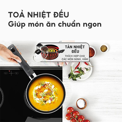 Nồi cán dài/quánh Tefal Only Cook 18cm x 2.2L G1642395 - Hàng chính hãng
