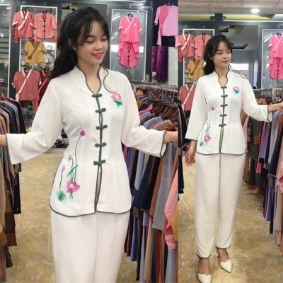 Đồ Lam Đi Chùa# Cổ Tàu Vải Cao Cấp# Quần Áo Nữ # Đồ Bộ Nữ