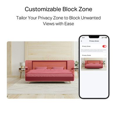 Camera trong nhà Mercusys Pan/Tilt Home Security Wifi 3MP 2K MC210 - Hàng chính hãng