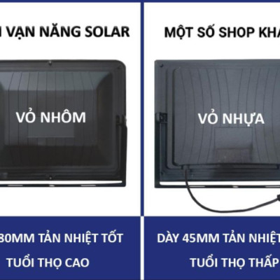 Đèn năng lượng mặt trời chống lóa Vạn Năng Solar 200w 