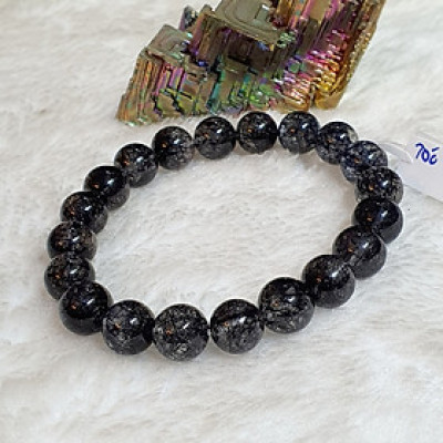 Vòng Tay Đá Thạch Anh Tóc Đen Thiên Nhiên Size 8li ( Vip ) - VTCT0043