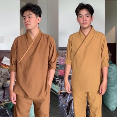 ĐỒ LAM ĐI CHÙA  Mẫu Chéo Nhật Nam SS1