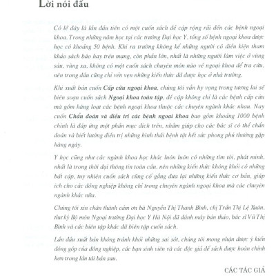 Chẩn Đoán Và Điều Trị Các Bệnh Ngoại Khoa