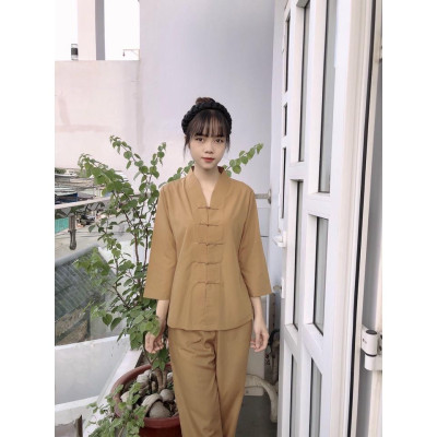 Đồ Lam Đi Chùa # BÀ LAI TIM # Đồ Bộ Nữ # Quần Áo Nữ