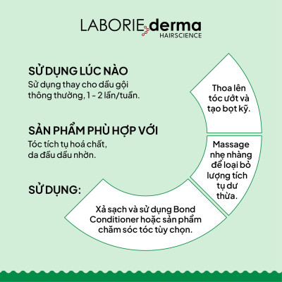 Dầu gội hỗ trợ cân bằng hệ vi sinh da đầu LABORIE derma Scalp Shampoo 250ml