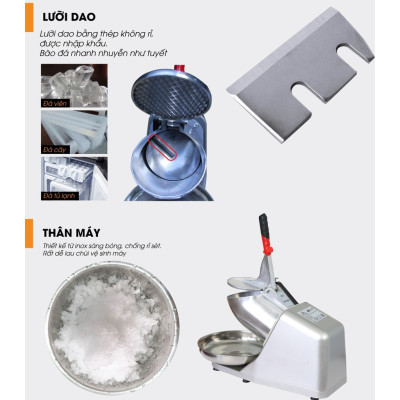  Máy Bào Đá Công Nghiệp 300W siêu khỏe hàng nhập khẩu