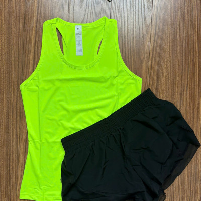 Set đồ đùi ba lỗ nữ tập thể thao, mặc nhà hàng Quảng Châu loại 1