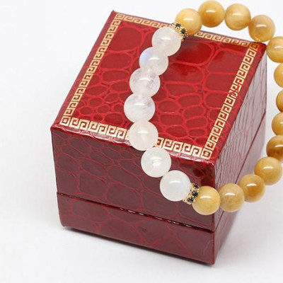 Vòng Đá Mắt Hổ Vip Mix Moonstone Ngọc Quý Gemstones VT104