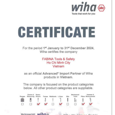 Tua vít đầu dẹp Wiha 42384 (1.5 x 40 x 134)