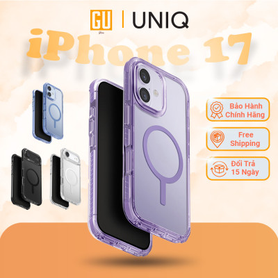 Ốp Lưng Cho iPhone 17/ 17 Air UNIQ COMBAT 3 Lớp Bảo Vệ Chống Sốc 4m Chuẩn Quân Đội ShockSorb Sạc Không Dây Chắc Chắn Hàng Chính Hãng