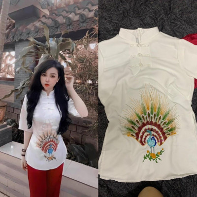 ĐỒ LAM ĐI CHÙA  Thêm Chim Công Mới Vải Lụa