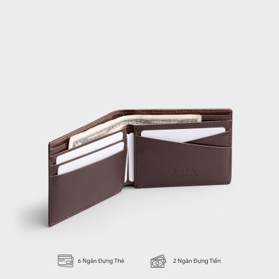 Ví nam da bò Lata ( Thời trang nam - Ví da thật cao cấp LVN121 )