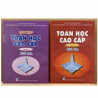 Sách - Combo Toán Học Cao Cấp - Bài Tập Toán Học Cao Cấp - Tập 2 (Giải Tích) - KHỔ TO - HV