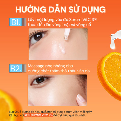 Serum Vitamin C 3% Niosome Oribe Dưỡng Trắng Cho Da Nám Xỉn Màu