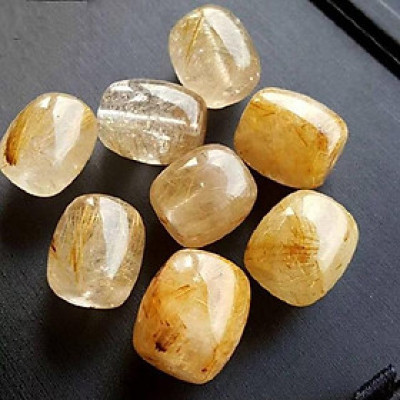 Vòng tay đá phong thủy- lu thống tóc vàng