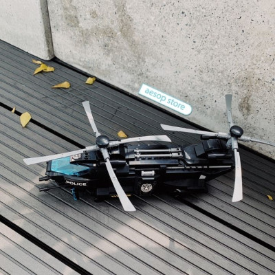 Đồ chơi lắp ráp, xếp hình: Trực thăng vận tải diều hâu đen - Qman 1928 (473 chi tiết)