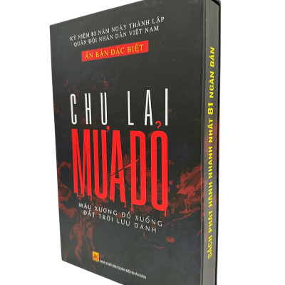 Sách Mưa Đỏ (Chu Lai) Ấn Bản Đặc Biệt Bìa Cứng - Kèm Hộp