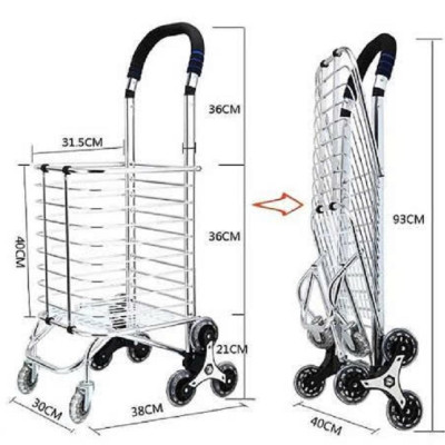 [KoSuyTu] XE KÉO ĐI CHỢ, SIÊU THỊ THÔNG MINH GẤP GỌN TIỆN LỢI – CHẤT LIỆU HỢP KIM NHÔM CAO CẤP