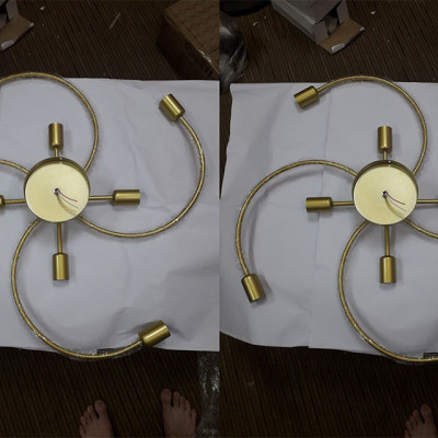 Đèn trần BOLE loại 8 bóng độc đáo trang trí nội thất hiện đại - kèm bóng LED chuyên dụng - (93).