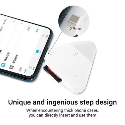 Đầu đọc thẻ nhớ SD, TF ( Micro SD ) đa năng 3in1 dùng cho iPhone, iPad, điện thoại Android, máy tính, PC, laptop - Hàng Chính Hãng