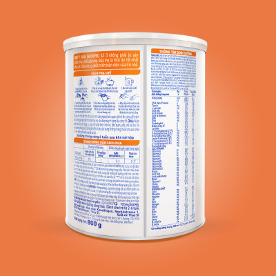 Sữa bột NAN INFINIPRO A2 800g Thụy Sĩ 3 với đạm quý A2 tiêu hóa tốt sau 7 ngày và 6HMO tăng cường đề kháng (2 - 6 tuổi) - Tặng Đồ chơi bắt banh