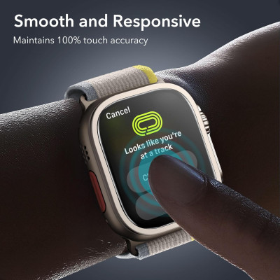 Kính Cường Lực Bảo Vệ Viền ESR Armorite Screen Protector cho Apple Watch Ultra 2/1 49mm – Hàng Chính Hãng 