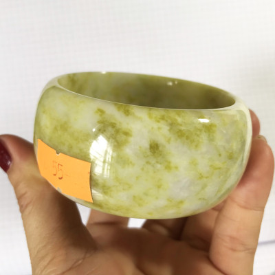 Vòng tay serpentine bản hẹ nhiều size từ 5.0 cm đến 6.5cm) cho nam và nữ (cao 3cm) màu vàng cho mệnh Thủy và Kim