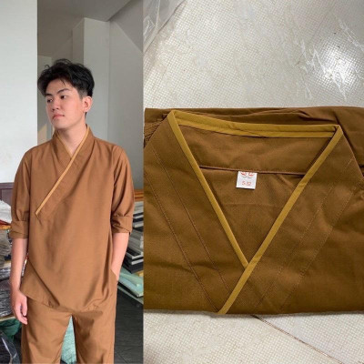 ĐỒ LAM ĐI CHÙA  Mẫu Chéo Nhật Nam SS1