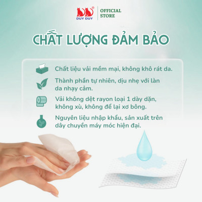 Combo 5 Gói  Mặt nạ khô Liti vải rayon mềm mịn 100 miếng (21x23cm) không hóa chất chuyên chăm sóc da mặt