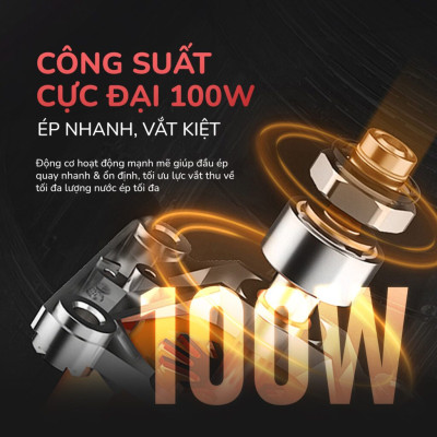 [SP MỚI] Máy vắt cam UNIE UECJ-666 công suất 100W, dung tích bình chứa 500ml, lưới lọc inox 304, Hàng chính hãng bảo hành 12 tháng