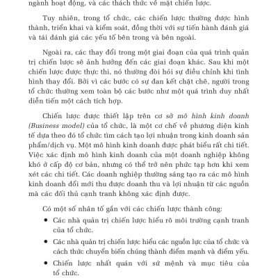 Quản Trị Chiến Lược Từ Tư Duy Đến Thực Thi