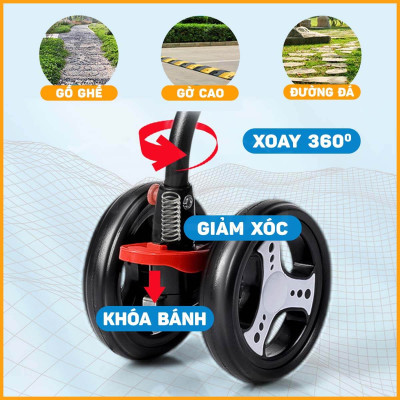 Xe đẩy ngồi du lịch cho em bé 6 tháng 1 2 3 4 tuổi gấp gọn Standard MySun