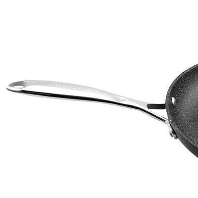 Chảo chống dính vân đá Elmich Opal 2353802 vung kính đáy từ Full Induction size 24cm