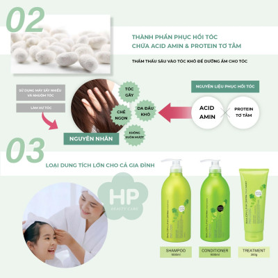 Dầu Gội Đầu Phục Hồi Tóc Hư Tổn Salon Link Chiết Xuất Nho Chardonnay Salon Link Extra Shampoo Chardonnay 1000mL 