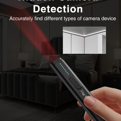  ROGTZ - Máy Dò Camera, Ghi Âm WT16 Dải tần quét rộng 50MHz - 6GHz Dò tín hiệu Wifi RF Radio GPS Sóng điện thoại Nhỏ gọn Tiện lợi Dễ sử dụng Riêng Tư Văn phòng Nhà ở Khách sạn Phòng Thay đồ An toàn - Hàng Chính Hãng