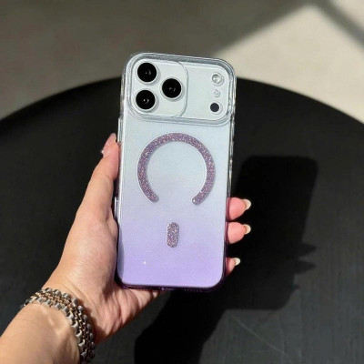 Ốp Lưng cho iPhone 17 Pro Max Memumi Glitte Lưng Trong Phối Nhũ Bling Lấp Lánh, Chống Ố, Hỗ Trợ Sạc Không Dây - Hàng chính hãng