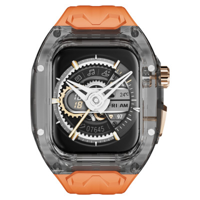 Ốp Case tích hợp dây đeo Lamborghini Style cho Apple Watch Series 4/5/6/SE/7/8/9/SE1,2,3 Size 40mm/41mm & 44mm/45mm - Hàng Chính Hãng