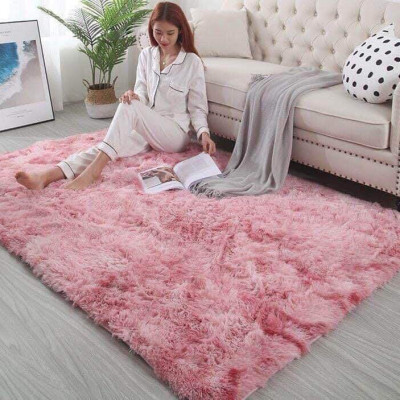 THẢM LÔNG TRẢI SÀN lông xù 2m x 1m6 ( giao mầu ngẫu nhiên ) tặng kèm 1 thảm lau chân