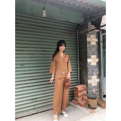 ĐỒ LAM ĐI CHÙA PHÁP PHỤC PHẬT GIÁO Bà Lai Lụa