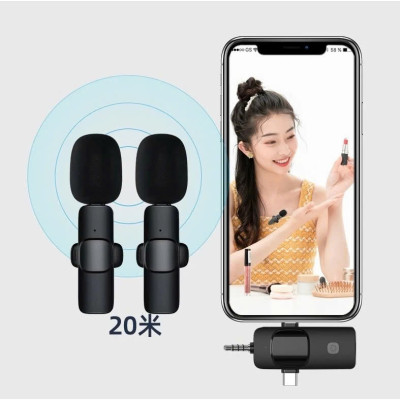 Micro Thu Âm Cài Áo Không Dây 2 Mic 3 Trong 1 Cho Điện Thoại (Android Cổng Type C – Iphone IOS Cổng Lightningg) Máy Tính Bảng PC Laptop Máy Ảnh (Jack 3.5) Loa Smartphone Lọc Tiếng Ồn Xa 20m Quay Video Tiktok Livestream Review Vlog Youtube – Hàng Nhập Khẩu