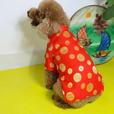 ÁO DÀI TẾT GẤM THÁI CAO CẤP TỪ 0.5-15KG DÀNH CHO THÚ CƯNG CHÓ MÈO