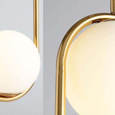 Đèn thả ZATEM chao thủy tinh địa cầu, khung mạ vàng hình Elip 2 đầu độc đáo - kèm bóng LED chuyên dụng (83).