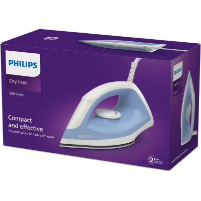 Bàn ủi khô Philips DST0520/20 màu Xanh - Hàng chính hãng