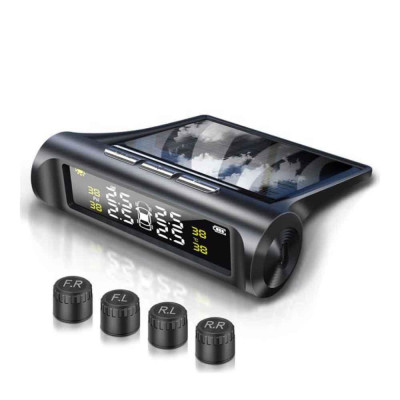Cảm Biến Áp Suất Lốp Ô Tô TPMS Van Ngoài Màn Hình Rời Năng Lượng Mặt Trời