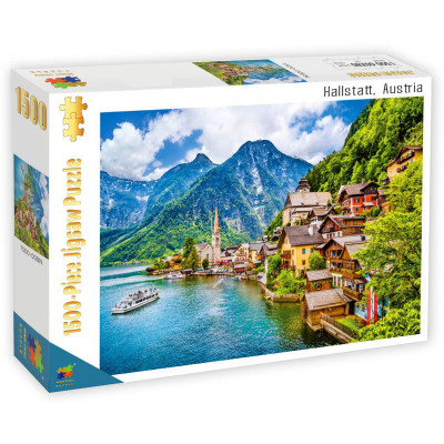 Bộ Tranh Ghép Hình Minh Châu - 60 x 80 cm (1500 Mảnh Ghép) - Hallstatt Austria