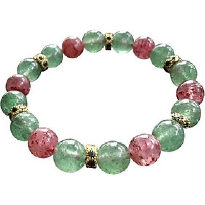 Vòng Tay Đá Thạch Anh Ưu Dâu Mix Ngọc Quý Gemstones TA032