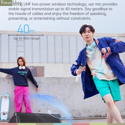 Takstar HM-300W - Micro Cầm Tay UHF, Pham Vi Thu 40m Dùng Cho Hát Karaoke, Giảng Dạy, Hướng Dẫn Viên   - Hàng chính hãng