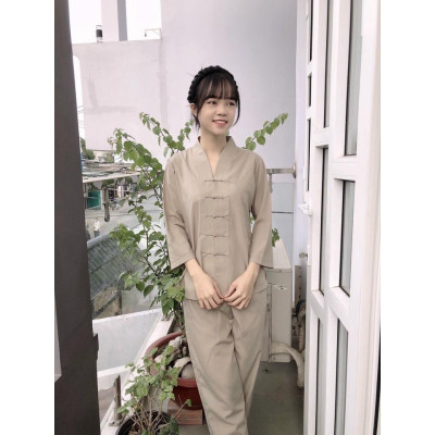 Đồ Lam Đi Chùa # BÀ LAI TIM # Đồ Bộ Nữ # Quần Áo Nữ